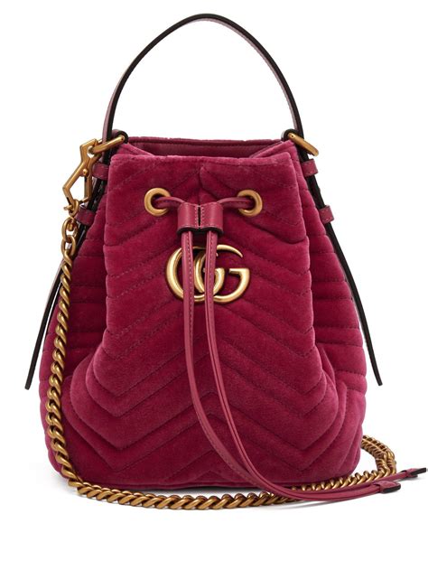 old gucci drawsting bag|Gucci marmont bucket bag.